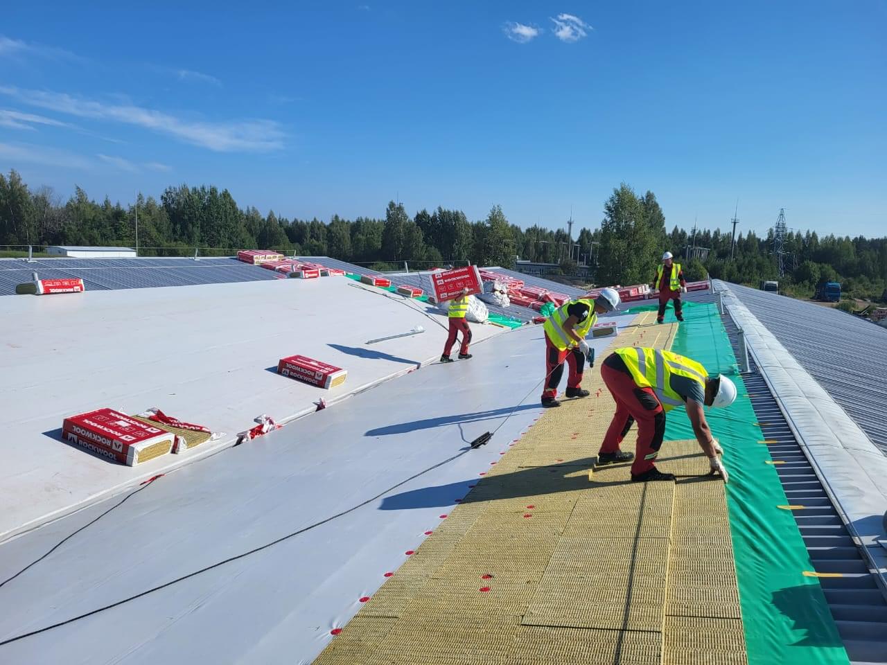 мембранная кровля установка