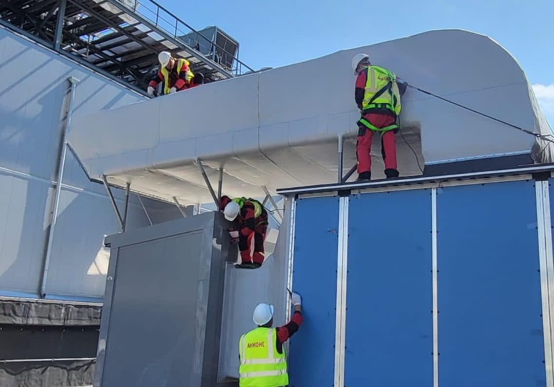 монтаж мембраны