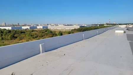 Монтаж мембраны Технониколь на крыше