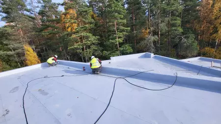 Проверка качества сварных швов плоской кровли