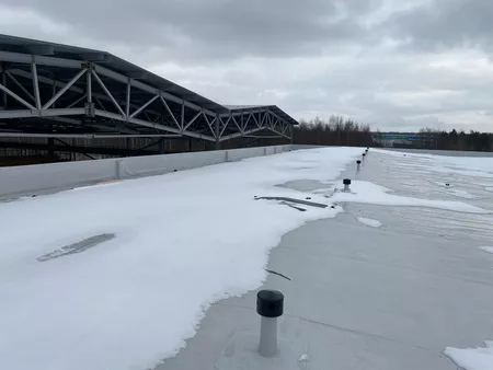 Монтаж наплавляемой кровли